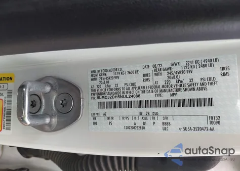 2022 Lincoln Corsair Reserve from USA, damaged, VIN 5LMCJ2DH5NUL24088